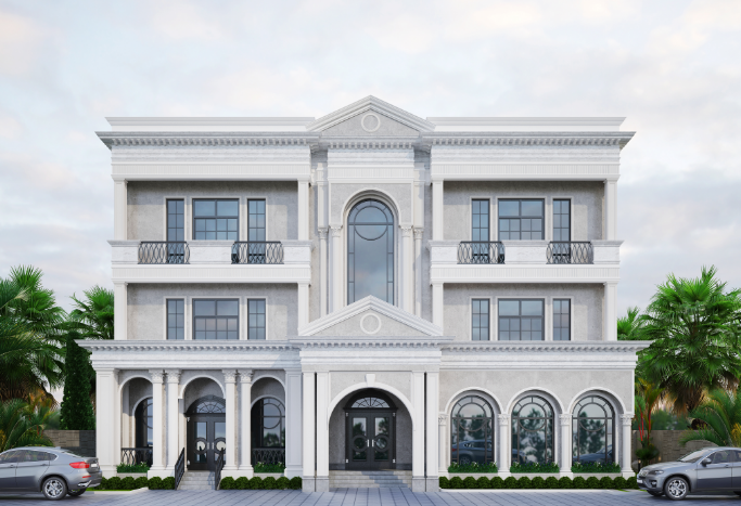 Classical three series palace in Dubai